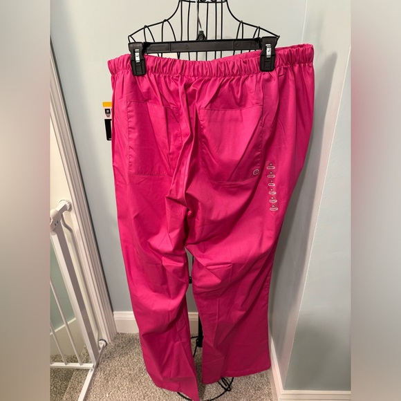 New Wonderwink Wonderwork Fuchsia pink Women Scrub Pants 2XL Tall 2XT Wink Work - Picture 9 of 13